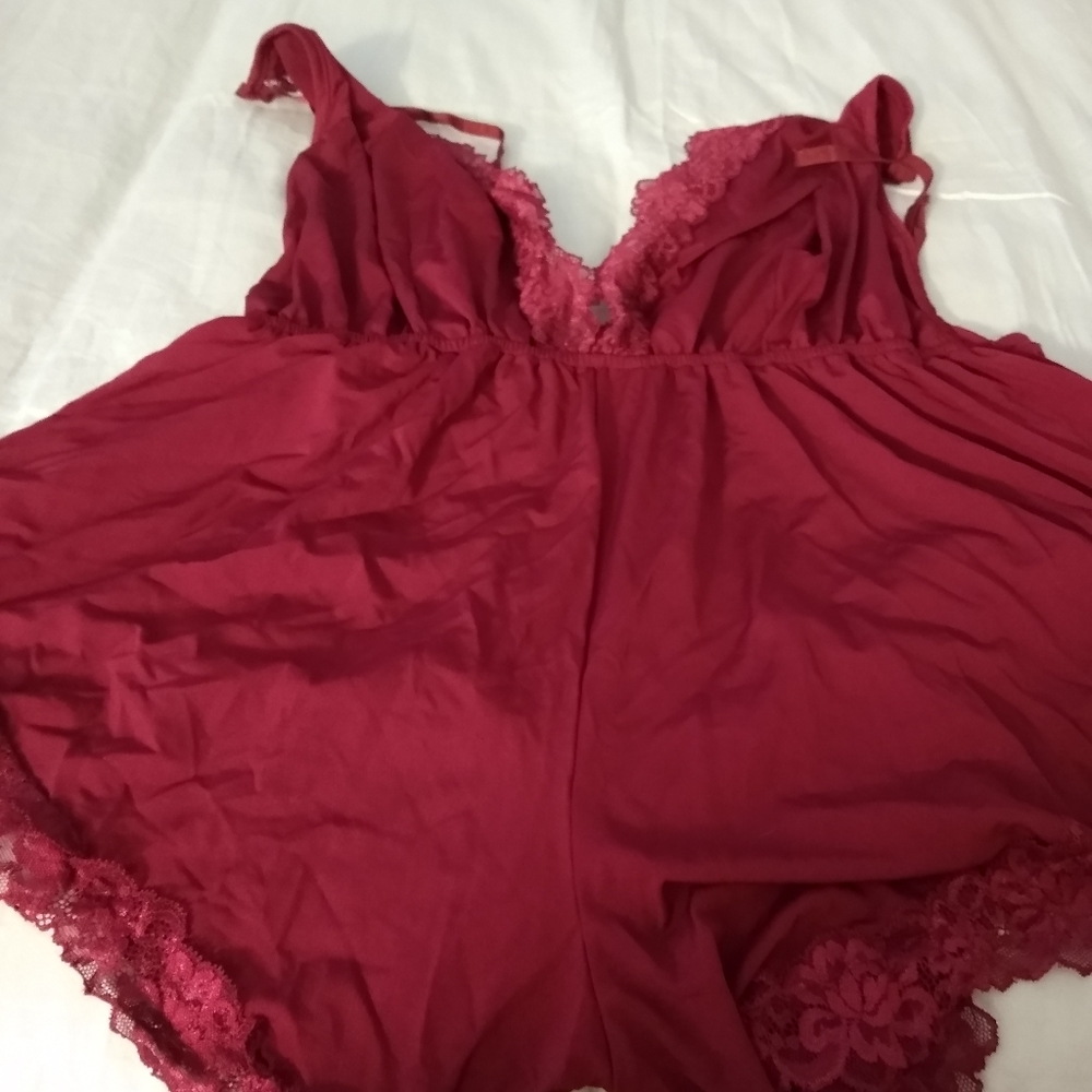 Shein Teddy 3XL Backless Lace Design Romper